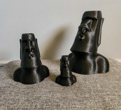 Moais Decorativos 3 unidades