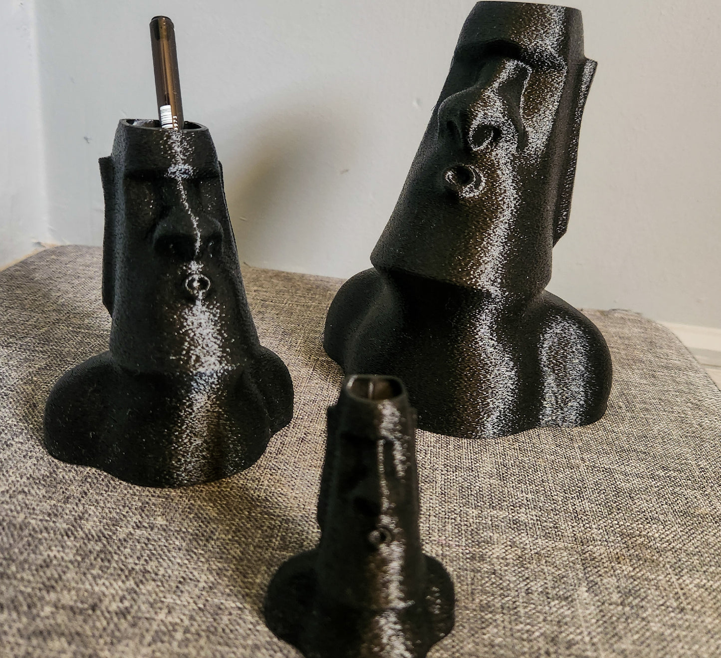 Moais Decorativos 3 unidades